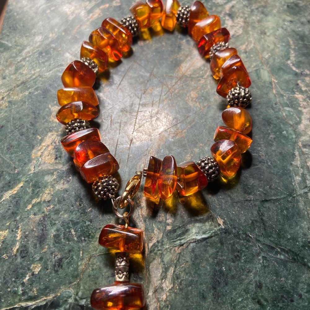 Natural gem- Amber bracelet